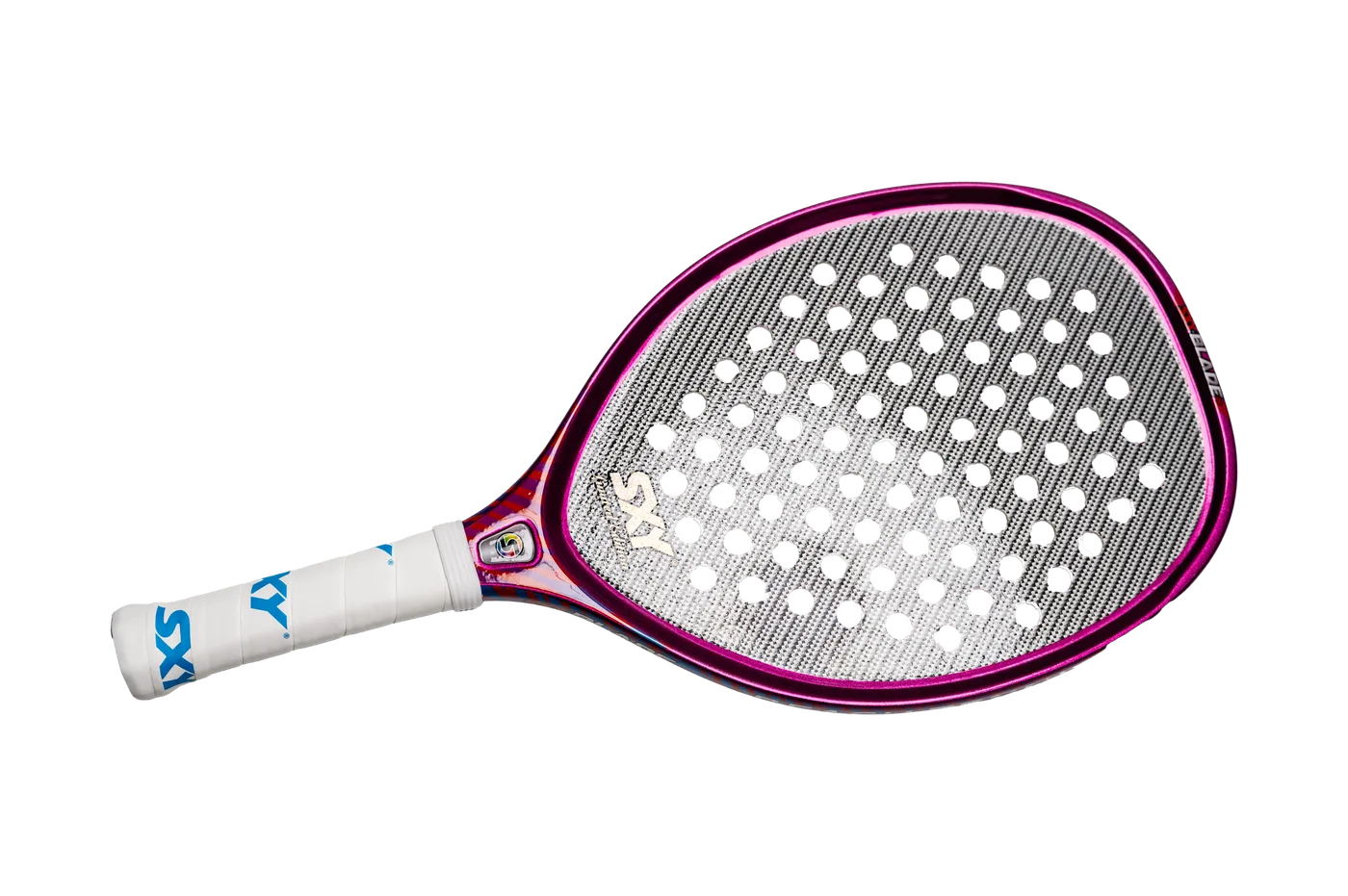SXY Blade 2.0 Limited Edition Purple/Red Metallic beach tennis paddle