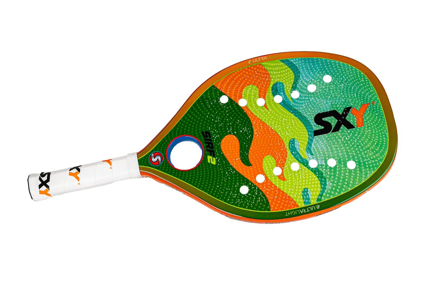 Orange Sirf GT beach tennis paddle