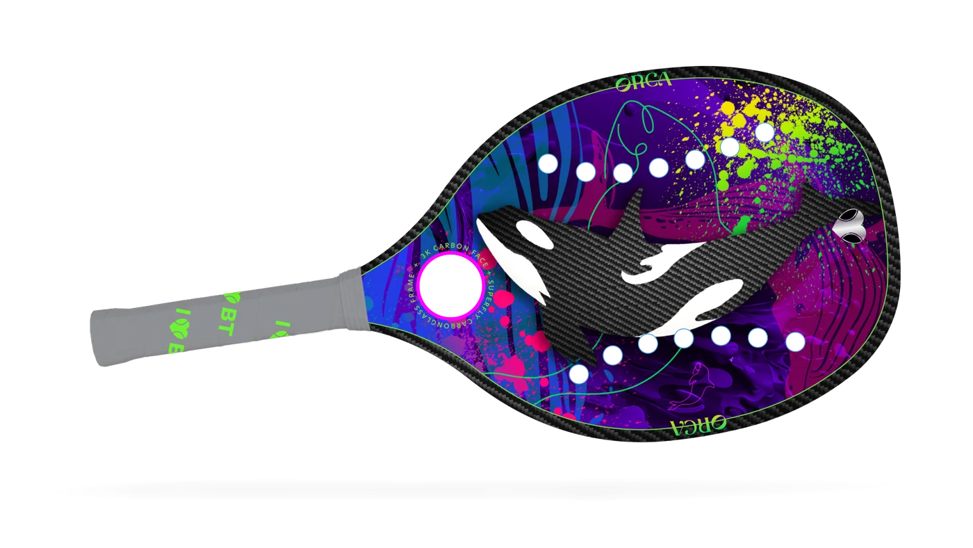 The ORCA beach tennis paddle